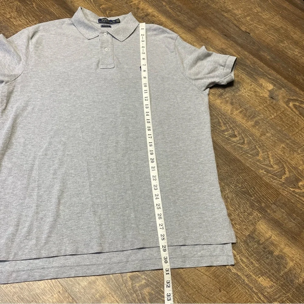 Polo Ralph Lauren Shirt Mens XL Classic Gray Casual Short Sleeve Cotton Preppy